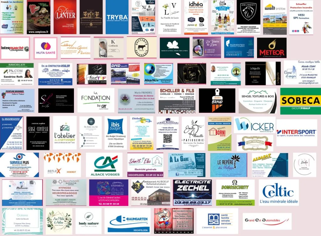 Sponsors entreprises de la Hochfeldoise