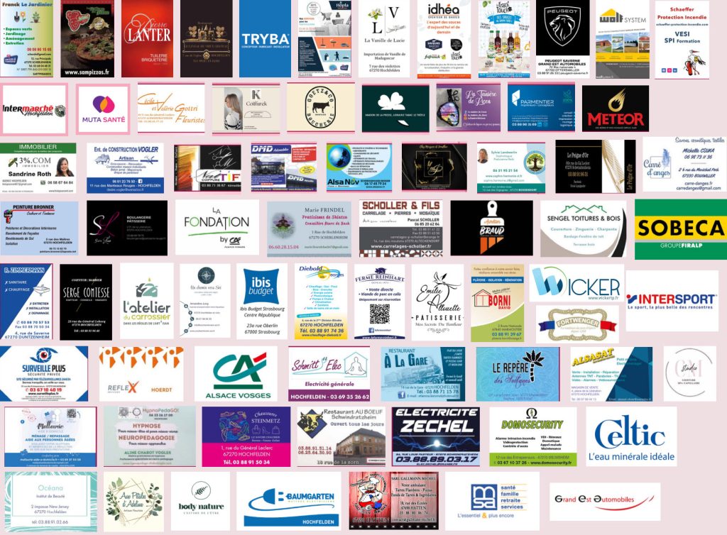 Sponsors entreprises de la Hochfeldoise